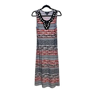 Perceptions Sleeveless Patterned Maxi Dress Size 10